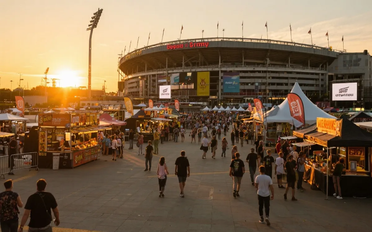 球場周邊活動廣場示意